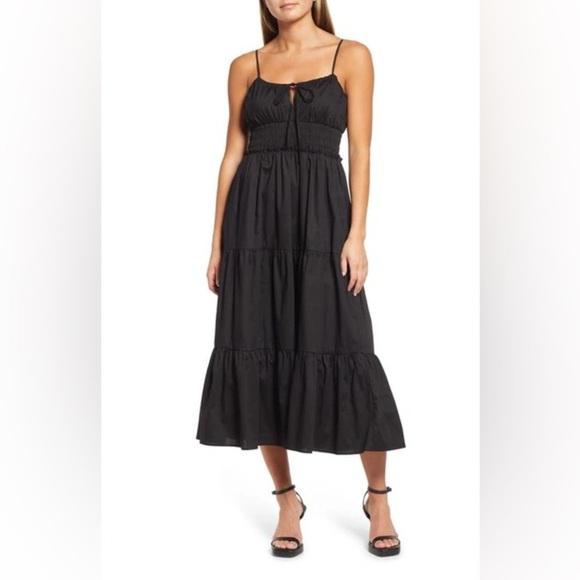 WAYF Wisteria Tiered Midi Dress - Picture 1 of 2